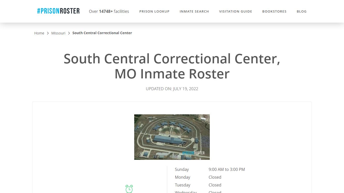 South Central Correctional Center, MO Inmate Roster - Prisonroster